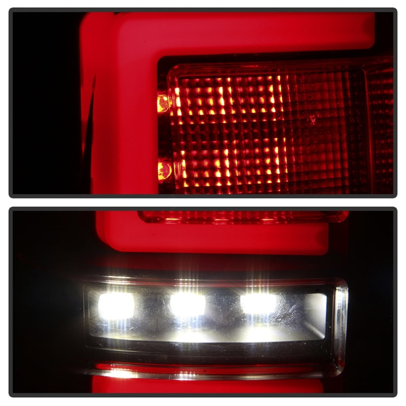 Spyder 16-17 Toyota Tacoma LED Tail Lights - Black Smoke (ALT-YD-TT16-LED-BSM) - eliteracefab.com