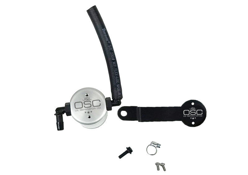 J&L 17-21 Honda Civic Type R Passenger Side Oil Separator 3.0 - Clear Anodized J&L