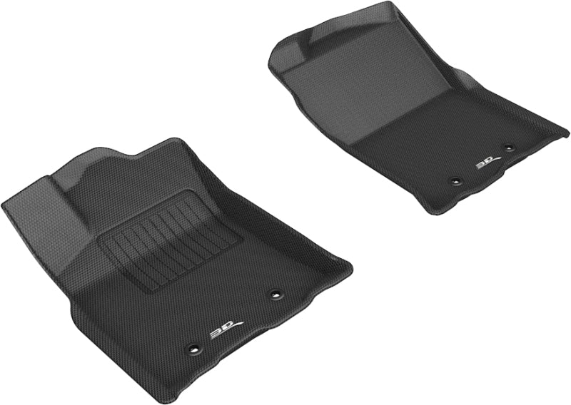 3D MAXpider 2018-2020 Toyota Tacoma Access/Double Cab Kagu 1st Row Floormat - Black 3D MAXpider