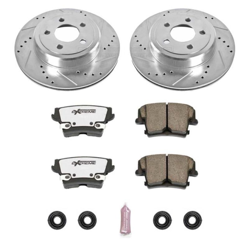 Power Stop 05-19 Chrysler 300 Rear Z26 Street Warrior Brake Kit - eliteracefab.com