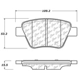 StopTech Premium Ceramic Rear Brake Pads - 308.14560