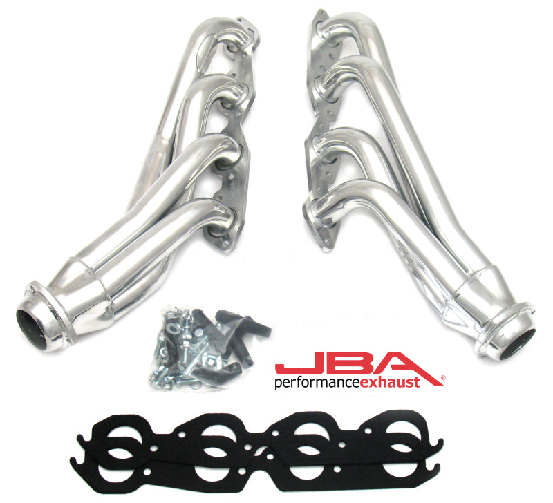 JBA 1860SJS | 01-03 GM TRUCK 8.1L BBC W/O EGR/A.I.R. 1-3/4IN PRIMARY SILVER CTD CAT4WARD HEADER; 2001-2003 - eliteracefab.com