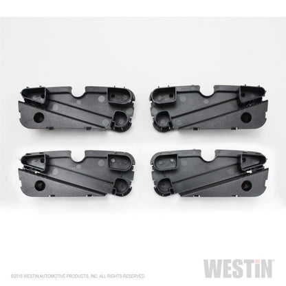 Westin R5 LED Light Kit - 4 End Caps Integrated LED Lights w/ Wiring Harness - Black
