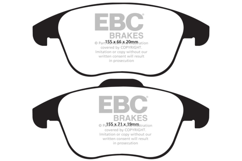 EBC 15 and up Audi Q3 2.0 Turbo Ultimax2 Front Brake Pads - eliteracefab.com