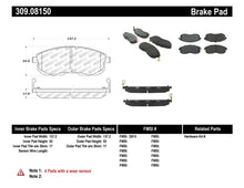 Load image into Gallery viewer, STOPTECH PERFORMANCE 02-05 INFINITI G35 / 07-09 NISSAN ALTIMA/SENTRA / 6/02-05 350Z FRONT BRAKE PA, 309.08150 - eliteracefab.com