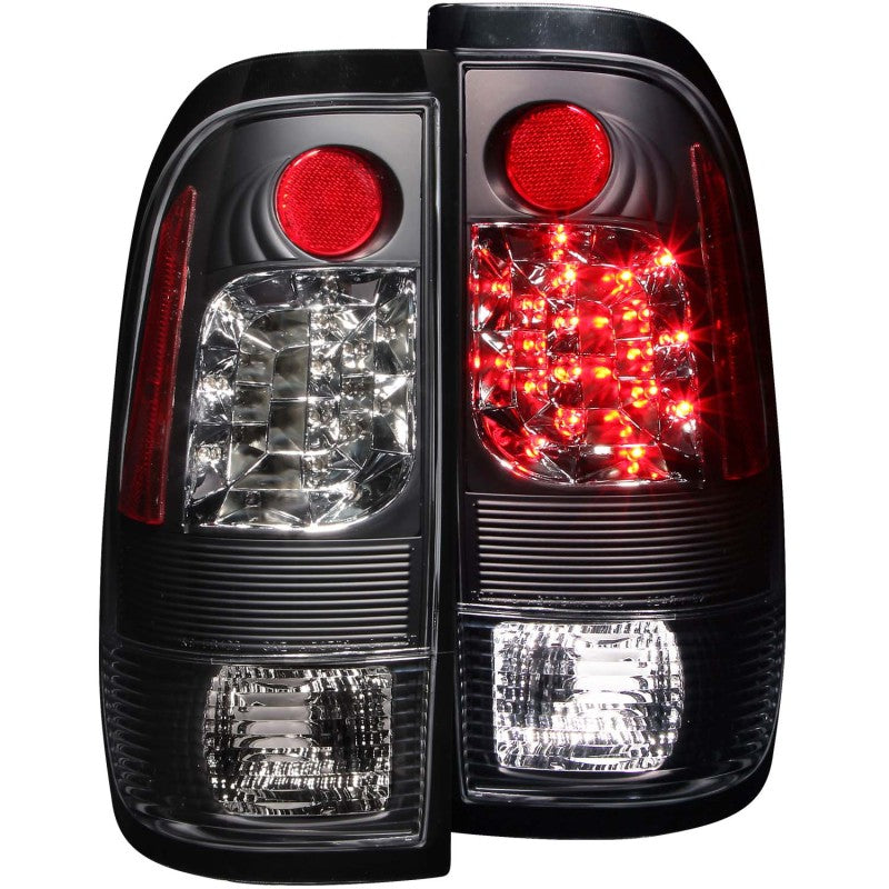 ANZO USA Ford F-150 Light Duty Led Taillights Black; 1997-2003 - eliteracefab.com