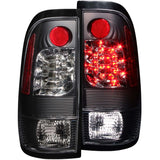 ANZO USA Ford F-150 Light Duty Led Taillights Black; 1997-2003