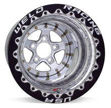 Load image into Gallery viewer, Weld Alumastar 2.0 15x15 / 5x4.75 BP / 3in. BS Polished Wheel - Beadlock M/T