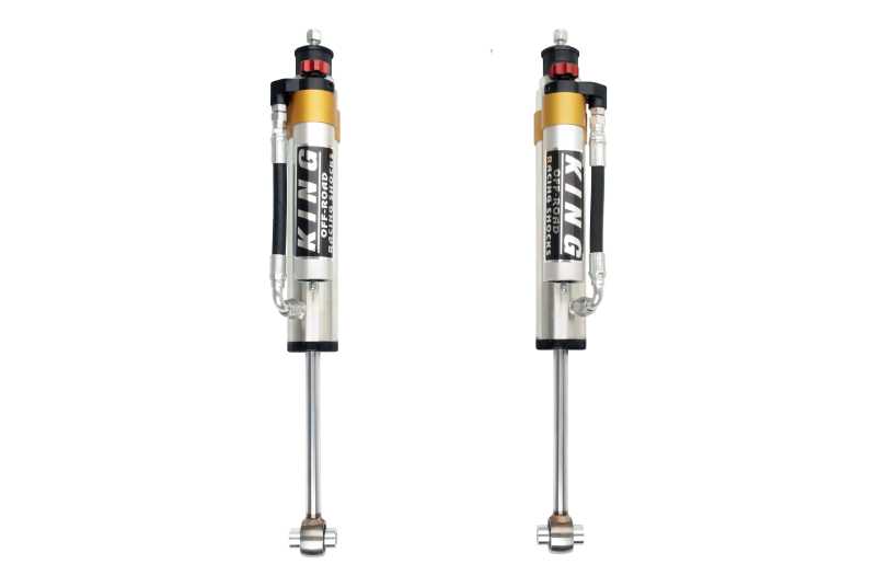 King Shocks 90-12 Mercedes-Benz G-Class Rear 2.5 Dia Piggy Hose Reservoir w/Adjuster (Pair) - eliteracefab.com