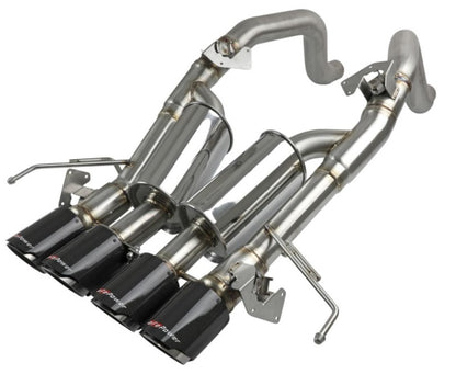 aFe MACH Force-Xp Axle-Back Exhaust System w/ Carbon Fiber Tips Chevrolet Corvette (C7) 14-19 6.2L aFe