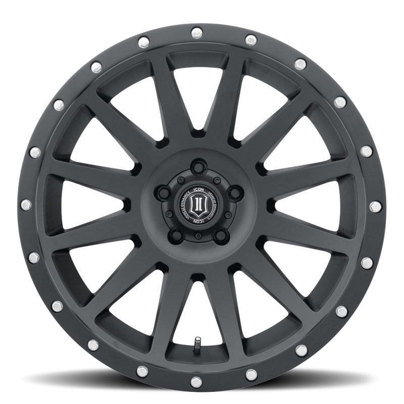 ICON Compression 20x10 5x5 -12mm Offset 5in BS 71.5mm Bore Satin Black Wheel - eliteracefab.com