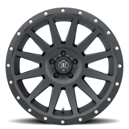 ICON Compression 20x10 6x5.5 -19mm Offset 4.75inBS Satin Black Wheel - eliteracefab.com