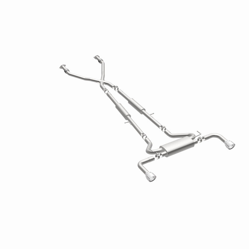MagnaFlow 14 Infiniti Q50 V6 3.7L Cat-Back Polished Stainless Tips Dual Split Rear Exit Exhaust Magnaflow