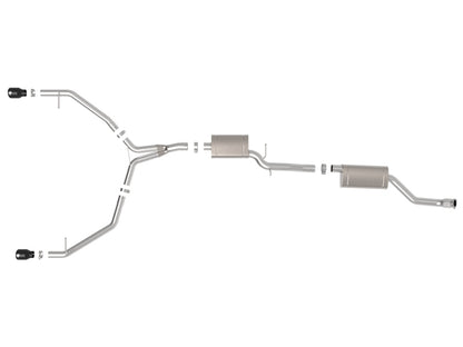 afe MACH Force-Xp 13-16 Audi Allroad L4 SS Cat-Back Exhaust w/Black Tips aFe