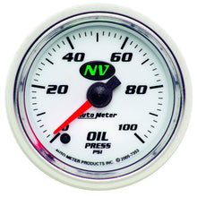 Load image into Gallery viewer, Autometer NV 2-1/16in 0-100 PSI Stepper Motor Oil Temp Gauge