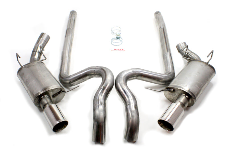 JBA 11-14 Ford Mustang GT/GT500 5.0L/5.4L/5.8L 409SS Dual Rear Exit Cat-Back Exhaust JBA