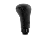 Momo Anatomico Shift Knob - Black Leather, Black Stitching ALBK1