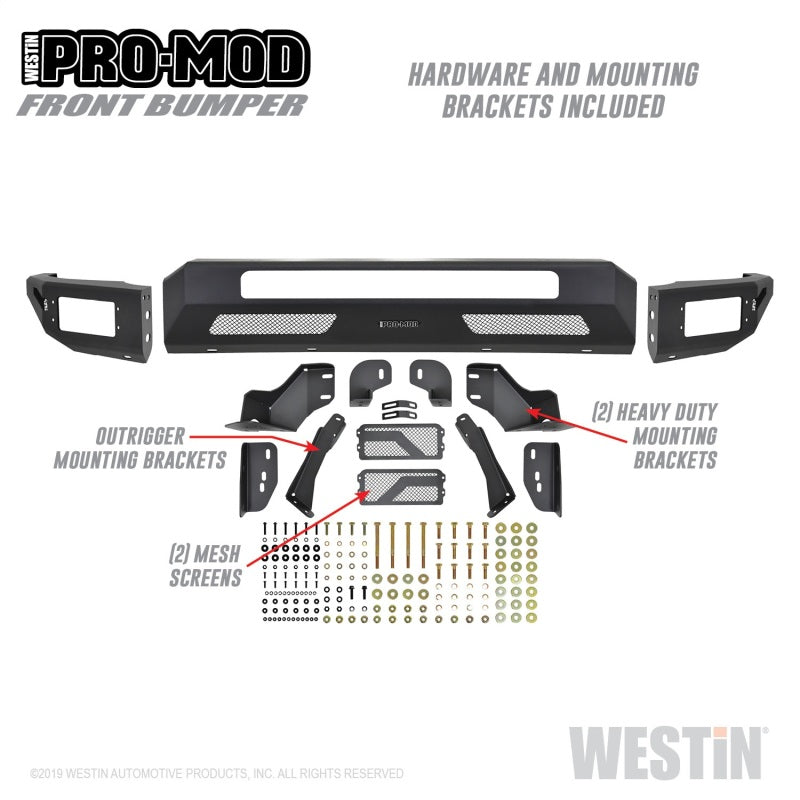 Westin 2011-2016 Ford F-250/350/450/550 Super Duty Pro-Mod Front Bumper Westin