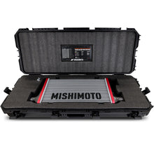 Load image into Gallery viewer, Mishimoto Universal Carbon Fiber Intercooler - Gloss Tanks - 450mm Black Core - C-Flow - BK V-Band