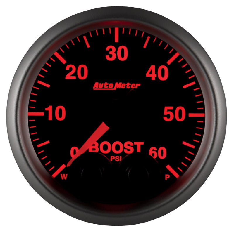 Autometer Elite 52mm 0-60 PSI Boost Peak & Warn w/ Electronic Control Gauge 5670