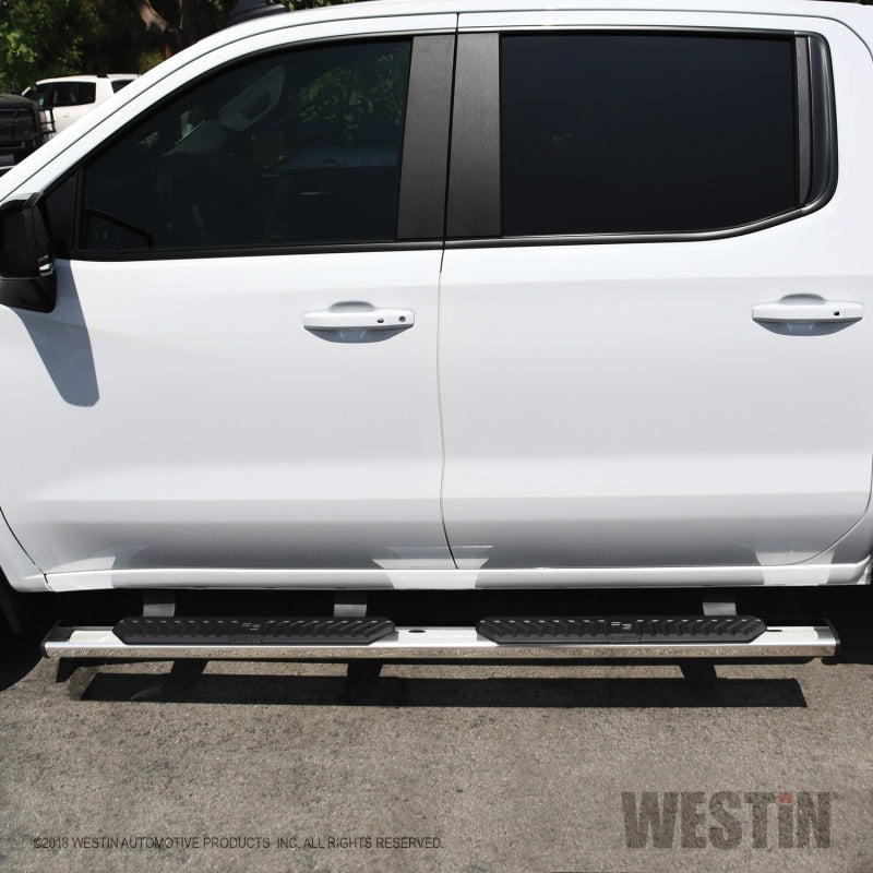 Westin 2019 Chevrolet Silverado/Sierra 1500 Crew Cab R5 Nerf Step Bars - SS - eliteracefab.com