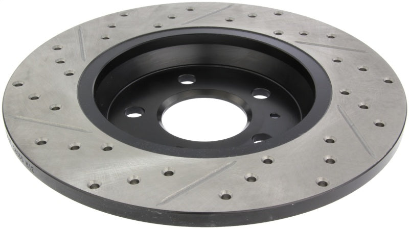 STOPTECH POWER SLOT 09-10 AUDI A4/A4 QUATTRO / 08-10 A5 / 10 S4 REAR LEFT DRILLED & SLOTTED ROTOR, 127.33127L - eliteracefab.com