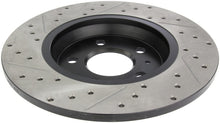 Load image into Gallery viewer, STOPTECH POWER SLOT 09-10 AUDI A4/A4 QUATTRO / 08-10 A5 / 10 S4 REAR LEFT DRILLED &amp; SLOTTED ROTOR, 127.33127L - eliteracefab.com