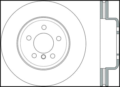 STOPTECH 2011-2013 BMW 535I / 2012-2016 BMW 640I SLOTTED & DRILLED FRONT LEFT BRAKE ROTOR, 127.34124L - eliteracefab.com