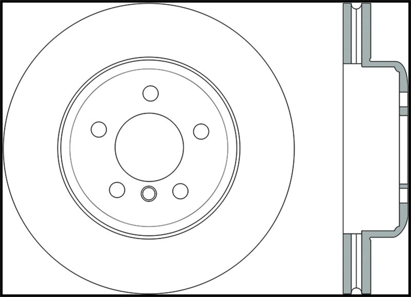 STOPTECH 2011-2013 BMW 535I / 2012-2016 BMW 640I SLOTTED & DRILLED FRONT LEFT BRAKE ROTOR, 127.34124L - eliteracefab.com