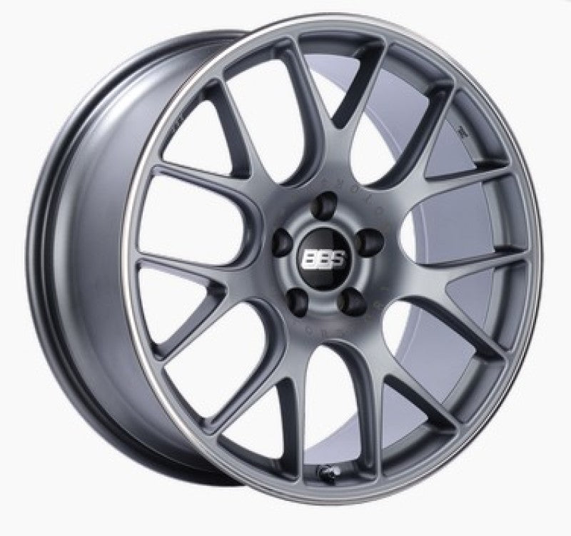 BBS CH-R 19x8.5 5x112 ET40 Satin Titanium Polished Rim Protector Wheel -82mm PFS/Clip Required CH122TIPO