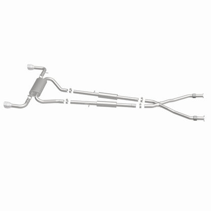 MagnaFlow 14 Infiniti Q50 V6 3.7L Cat-Back Polished Stainless Tips Dual Split Rear Exit Exhaust Magnaflow