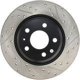 STOPTECH POWER SLOT 09-10 AUDI A4/A4 QUATTRO / 08-10 A5 / 10 S4 REAR LEFT DRILLED & SLOTTED ROTOR, 127.33127L