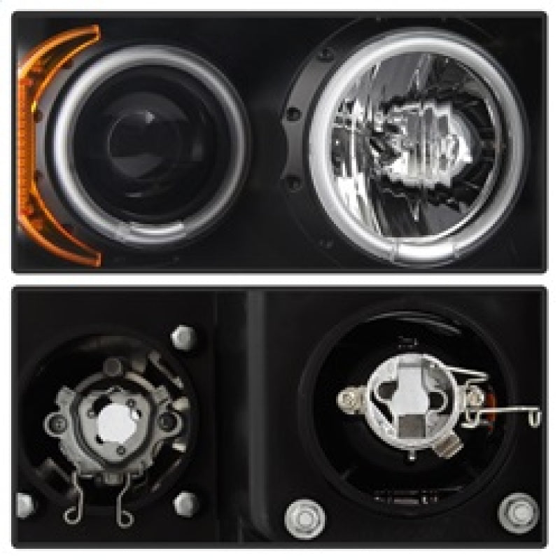 Spyder Dodge Ram 1500 02-05/Ram 2500 03-05 Projector Headlights LED Halo LED Blk PRO-YD-DR02-HL-BK - eliteracefab.com