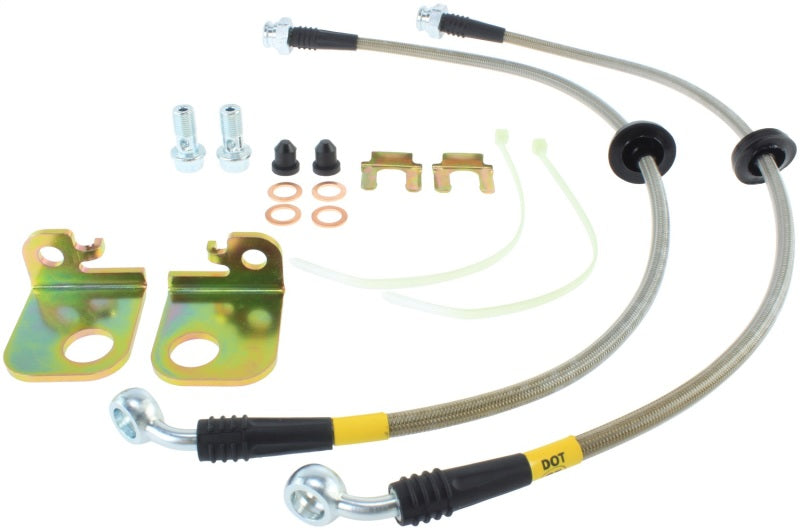 StopTech 04-06 Pontiac GTO Stainless Steel Front Brake Line Kit - eliteracefab.com