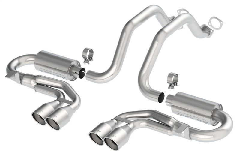 1997-2004 Chevrolet Corvette Base Cat-Back Exhaust System S-Type Classic Part # 140038 - eliteracefab.com