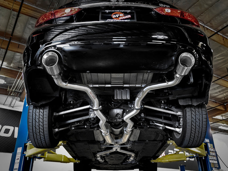 aFe Takeda 2.5in 304 SS Cat-Back Exhaust System w/ Polished Tips 16-18 Infiniti Q50 V6-3.0L (tt) aFe