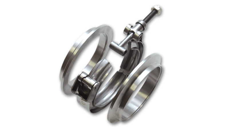 Vibrant AL V-B Flange Assembly for 2in OD Tubing incl 2 AL V-b flanges 1 SS V-B Clamp 1 Viton O-Ring - eliteracefab.com