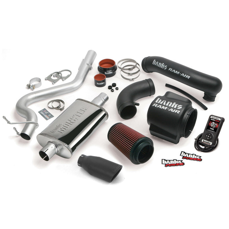 Banks Power Wrangler Unlimited Stinger System Single Black Exhaust