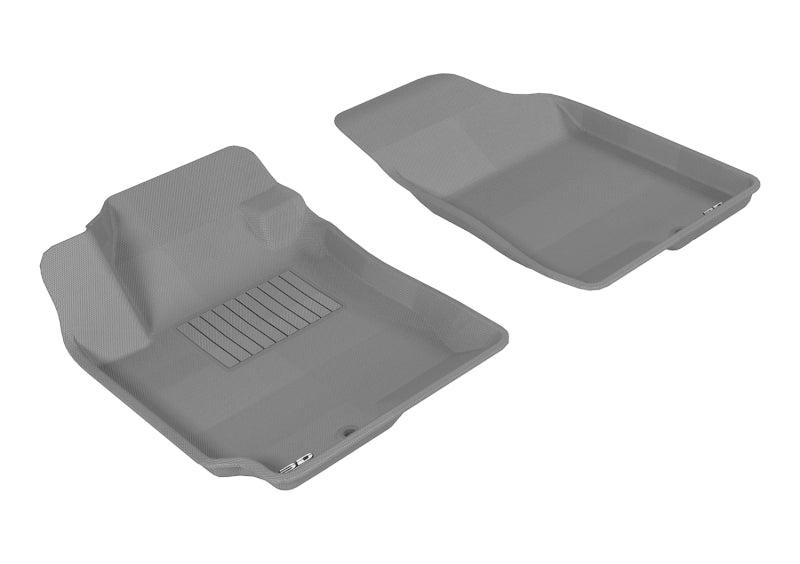 3D MAXpider L1HY02911501 2007-2010 Hyundai Elantra Kagu 1st Row Floormat - Gray