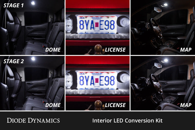 Diode Dynamics 05-21 Nissan Frontier Interior LED Kit Cool White Stage 2 Diode Dynamics