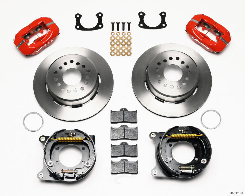 Wilwood Forged Dynalite P/S Park Brake Kit Red BOP Axle 2.75in Bearing 2.75 Offset Wilwood