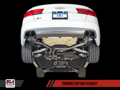 AWE Tuning Audi C7 / C7.5 S6 4.0T Touring Edition Exhaust - Polished Silver Tips - eliteracefab.com