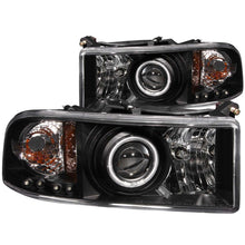 Load image into Gallery viewer, ANZO USA Dodge Ram W/O Sport Package Projector Headlights W/ Halo Black; 1994-2001 - eliteracefab.com