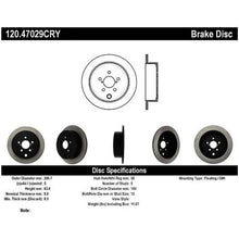 Load image into Gallery viewer, STOPTECH 09-10 SUBARU FORESTER / 08-10 IMPREZA/WRX REAR CRYO-STOP ROTOR, 120.47029CRY - eliteracefab.com