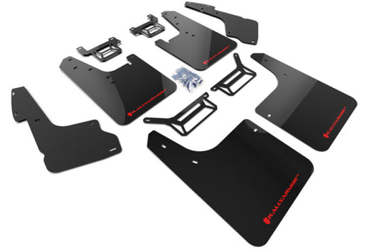Rally Armor 12-19 Toyota 4Runner UR Black Mud Flap w/ Red Logo - eliteracefab.com