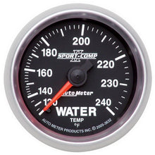 Load image into Gallery viewer, Autometer Sport-Comp II 52mm 120-240 F Mechanical Water Temperature Gauge