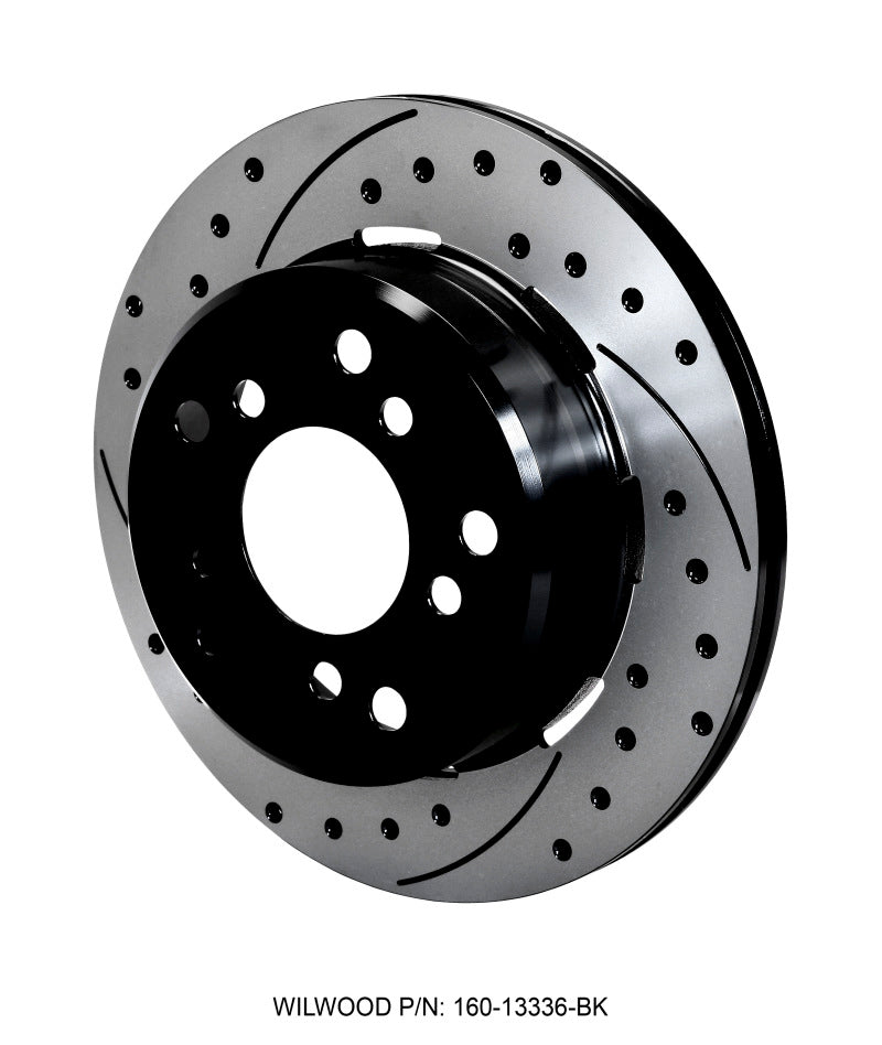 Wilwood Rotor-1.91in Offset-SRP-BLK-Drill-RH 12.19 x .810 - 5 x 5.50 Wilwood