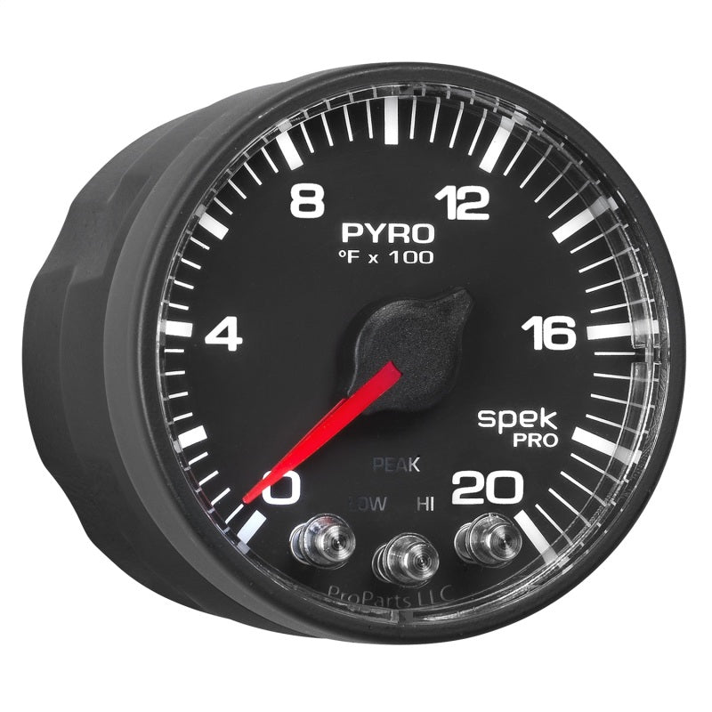 Autometer Spek-Pro 52.4mm 0-2000F Digital Stepper Motor Pyrometer Gauge