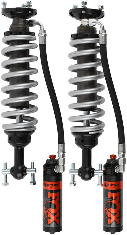 Fox 2019+ Ford Ranger 2.5 Factory Series 2-3in Front Coilover Reservoir Shock (Pair) - Adjustable - eliteracefab.com