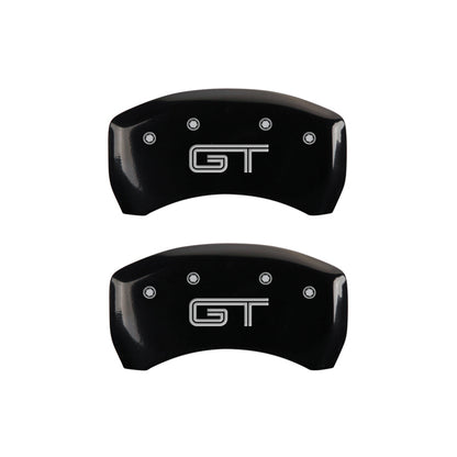 MGP Rear set 2 Caliper Covers Engraved Rear 2015/Bar & Pony Black finish silver ch MGP